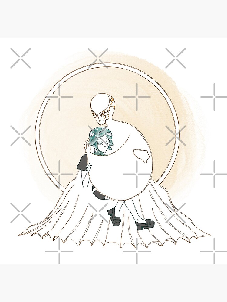 Phosphophyllite In Arms Throw Pillow - Image 2