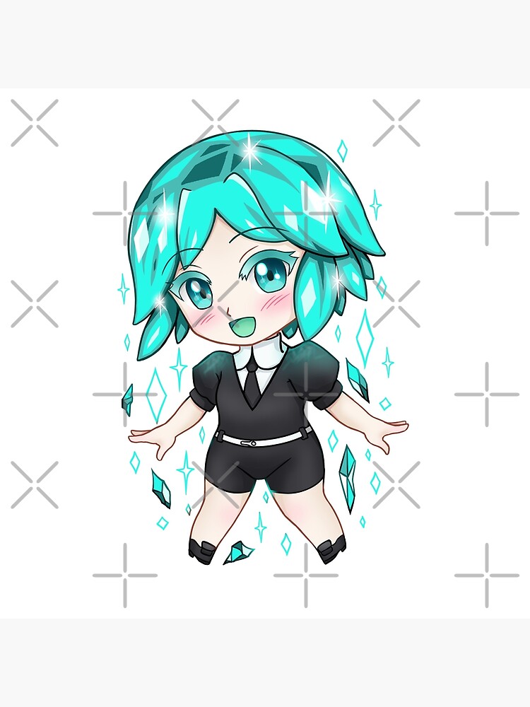 Land Of The Lustrous Phos Chibi Throw Pillow - Image 2