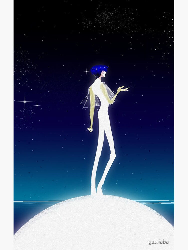 Phos On The Moon Shower Curtain - Image 2