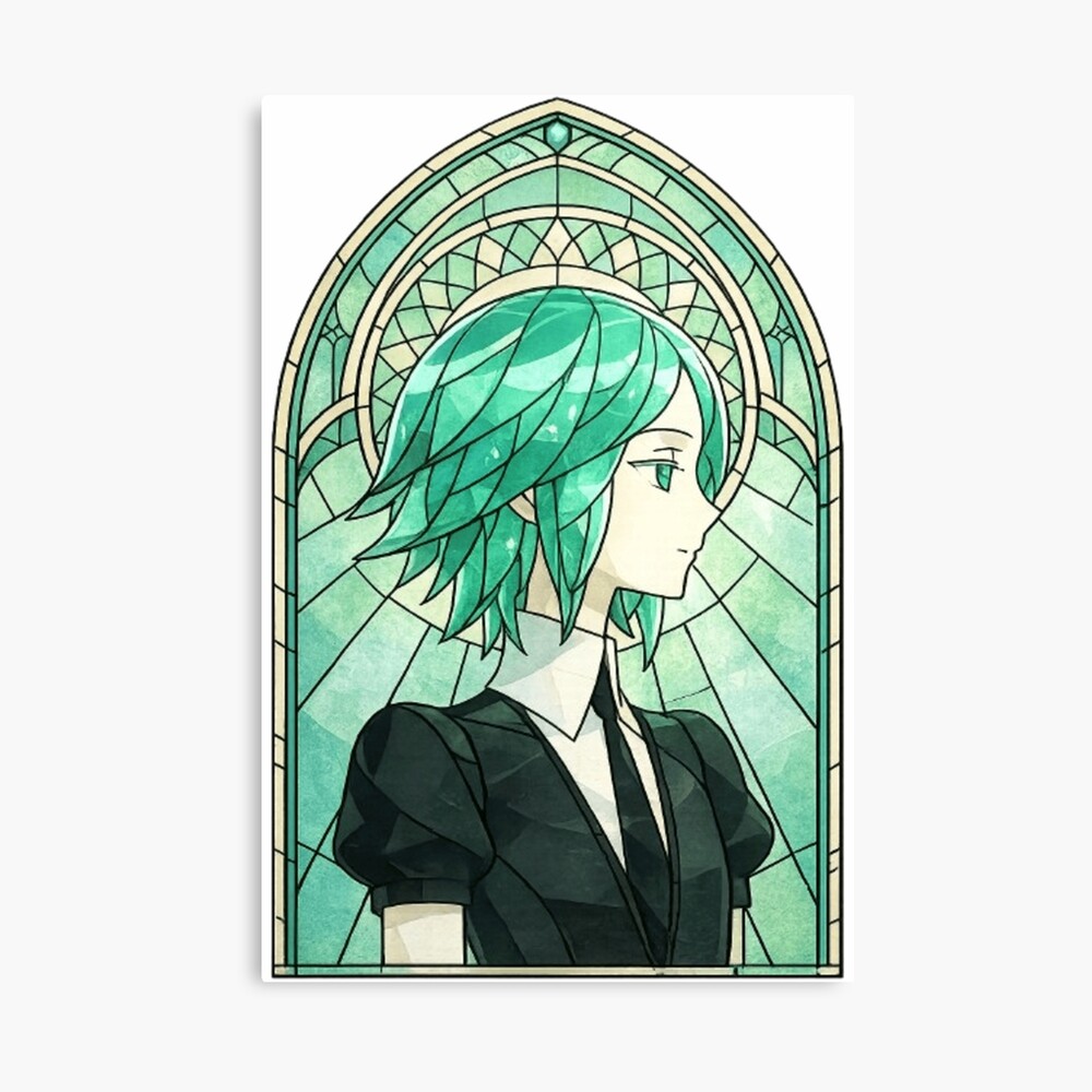 Land Of The Lustrous Phos Stained Glass Poster