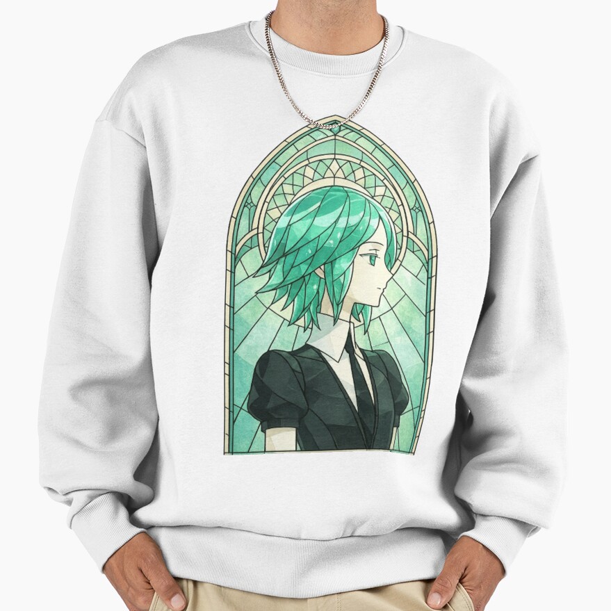 Land Of The Lustrous Phos Stained Glass Sweatshirt