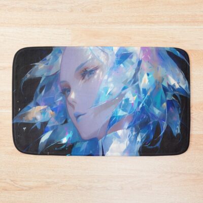 Land Lustrous Phos Blue Hair Bath Mat