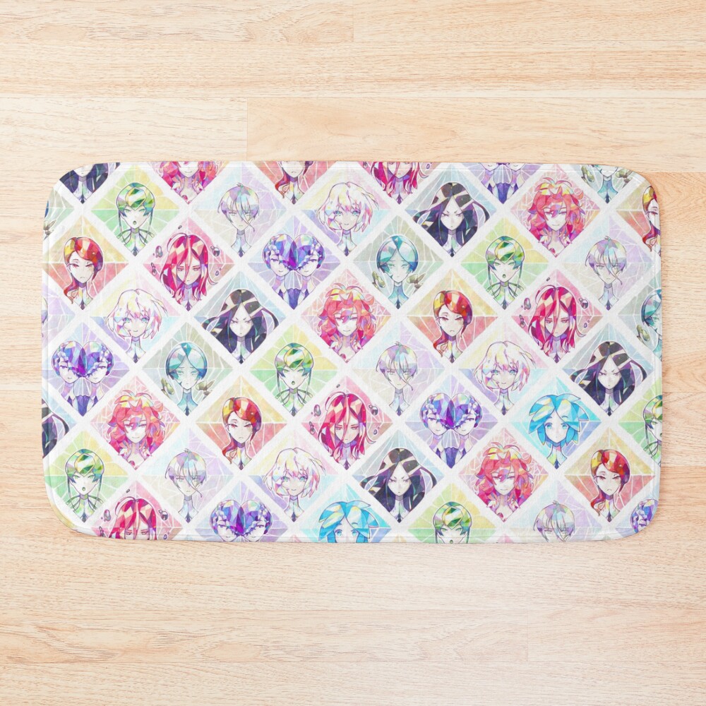 Land Of The Lustrous Infinite Gems Bath Mat