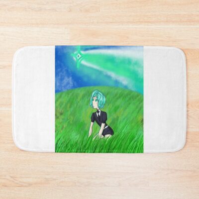 Phosphophyllite In Grass Field Bath Mat