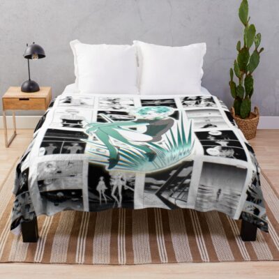 Land Of The Lustrous Poster Design Throw Blanket