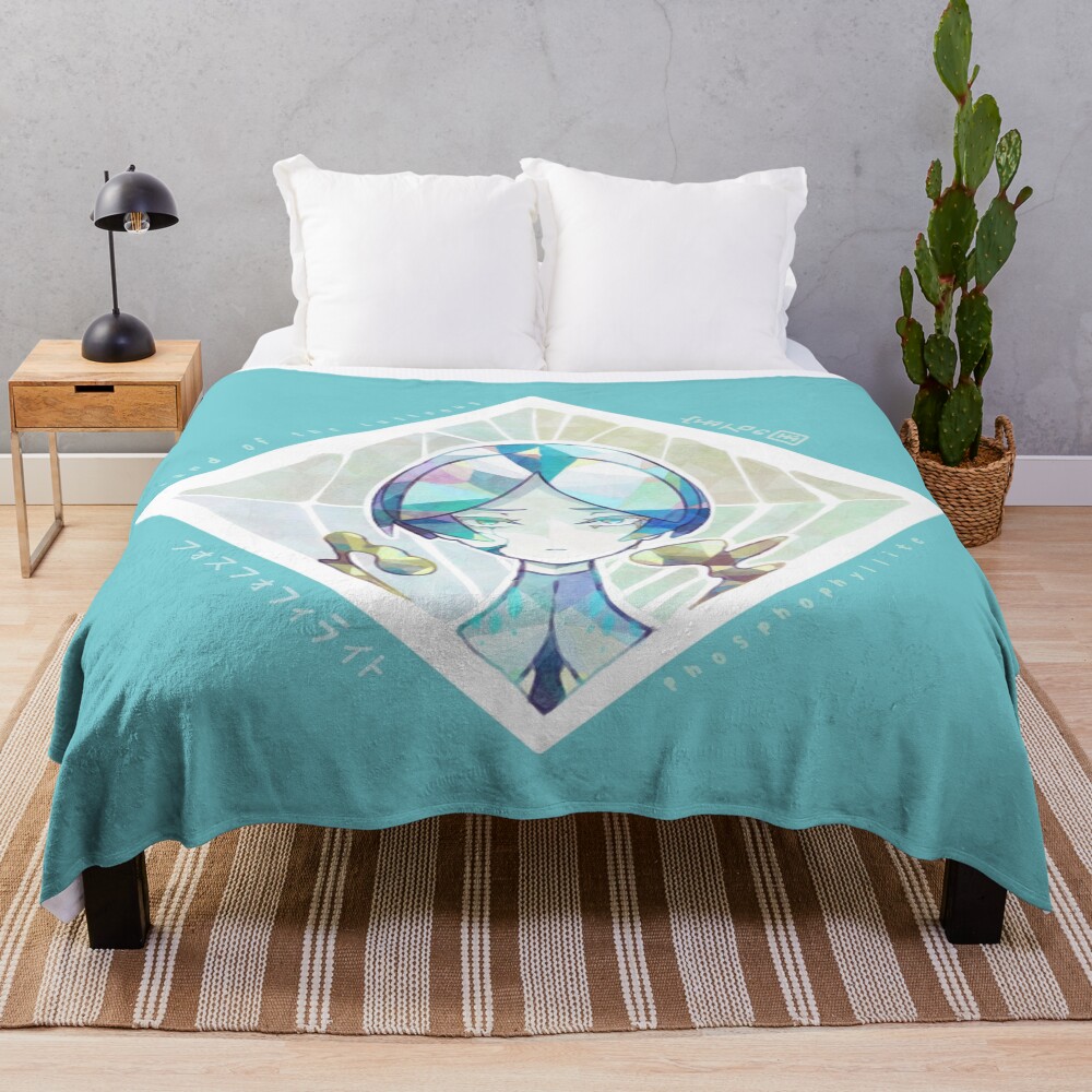 Phosphophyllite Short Hair Throw Blanket