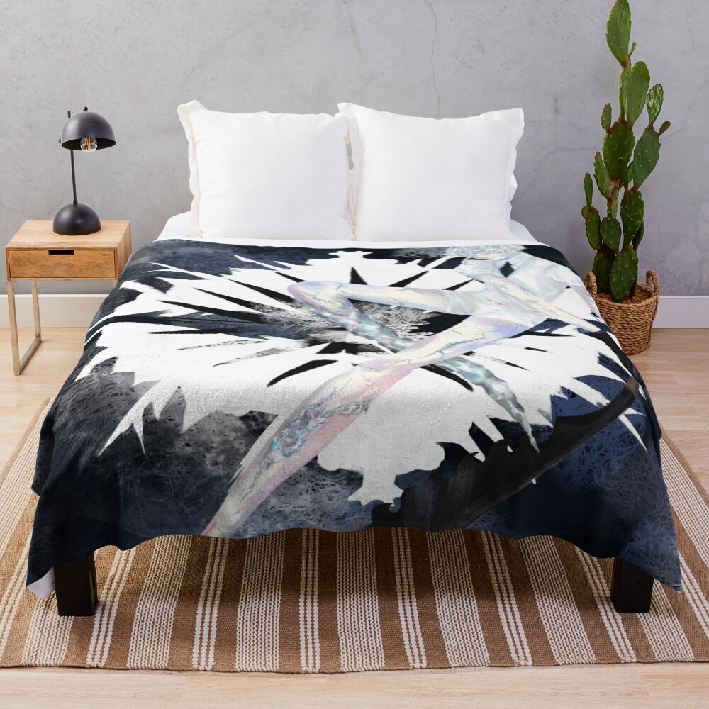 Antarcticite Land Of The Lustrous Throw Blanket