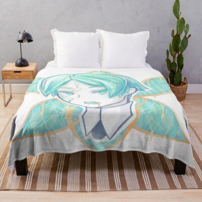 Phosphophyllite Land Of The Lustrous Throw Blanket