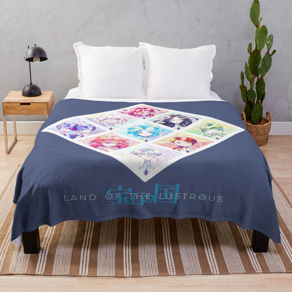 Land Of The Lustrous Gems Throw Blanket