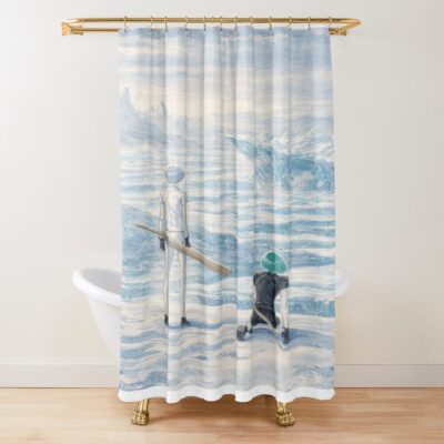 Land Of The Lustrous Traditional Shower Curtain