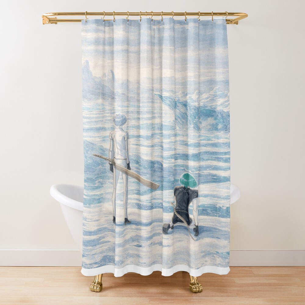 Land Of The Lustrous Traditional Shower Curtain