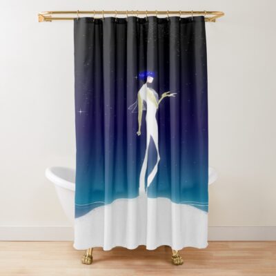 Phos On The Moon Shower Curtain