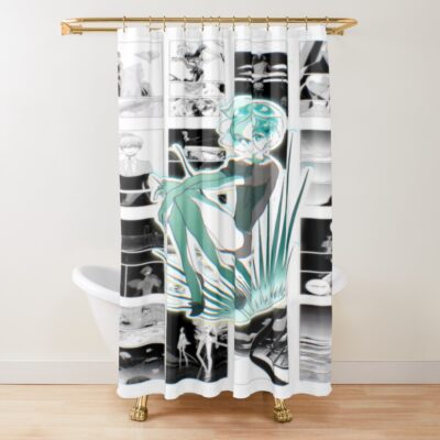 Land Of The Lustrous Poster Design Shower Curtain