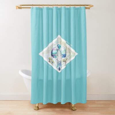 Phosphophyllite Short Hair Shower Curtain