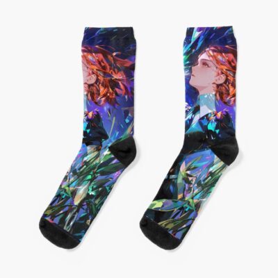 Rutile Land Lustrous Blue Magic Socks
