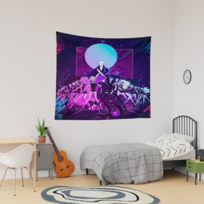 Land Of The Lustrous Modern Graphic Design Tapestry