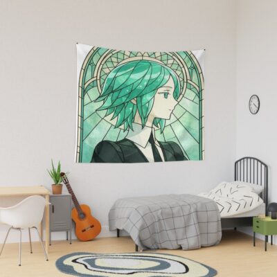 Land Of The Lustrous Phos Stained Glass Tapestry