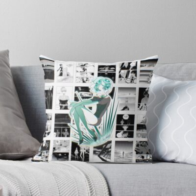Land Of The Lustrous Poster Design Throw Pillow