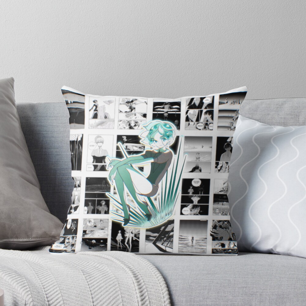 Land Of The Lustrous Poster Design Throw Pillow