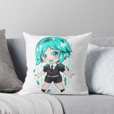 Land Of The Lustrous Phos Chibi Throw Pillow